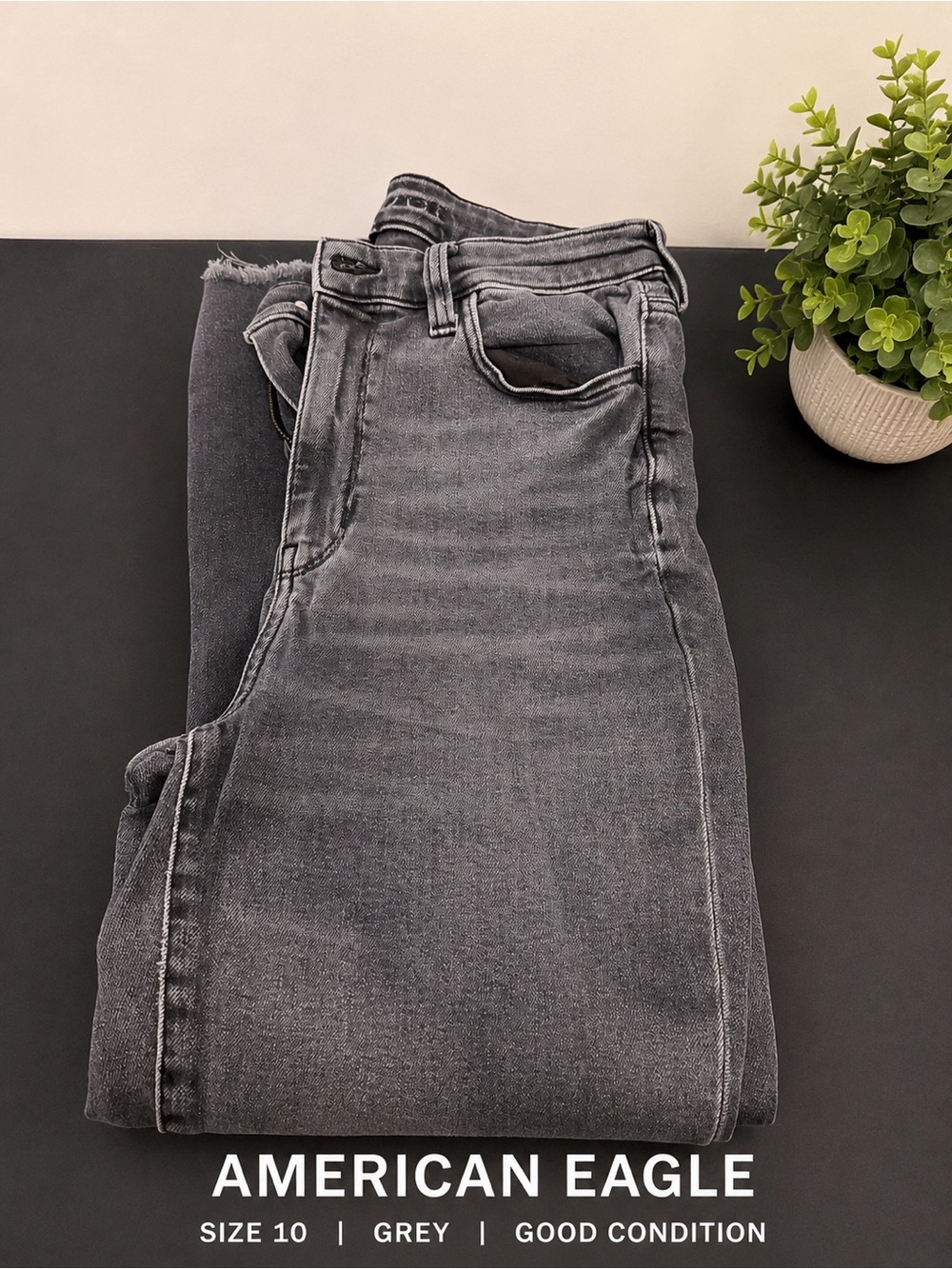 American Eagle Outfitters Women's Grey Skinny Jeans